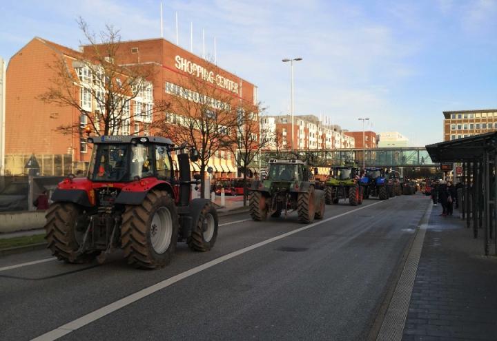 Bauern-Demo vor dem Landtag 