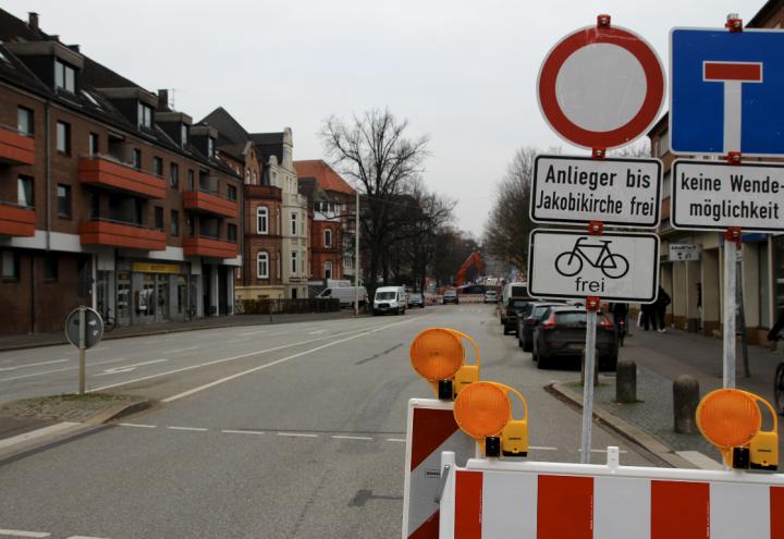 Knooper Weg seit Montag gesperrt