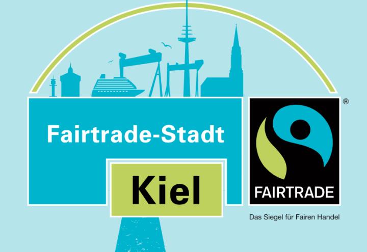 Plakate werben für fairen Handel