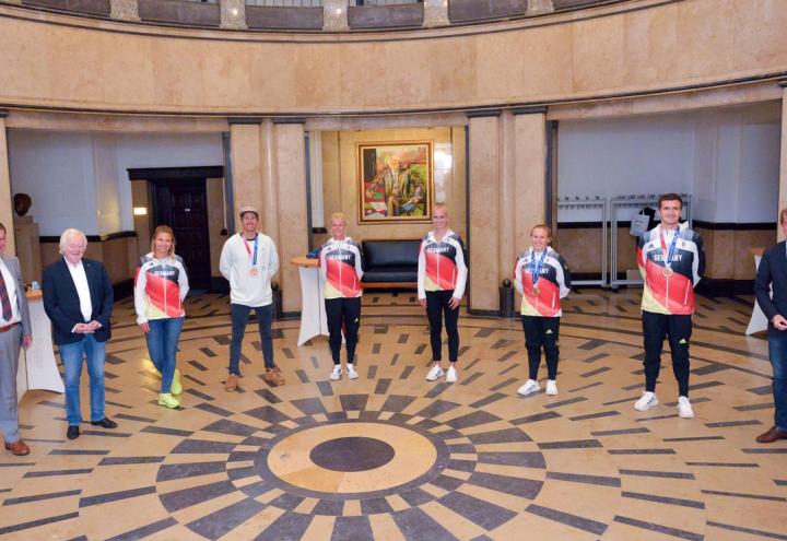 Olympischer Empfang im Kieler Rathaus