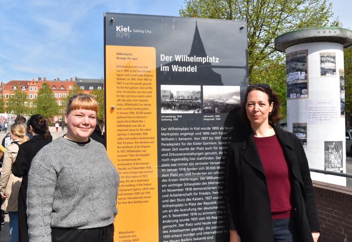 Info-Tafel erinnert an Kieler Bücherverbrennung 1933