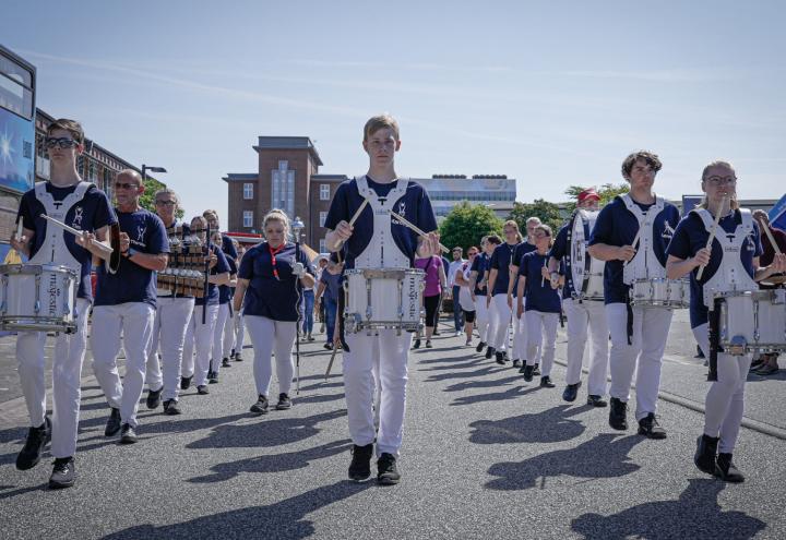 Beim Kieler Spielmannszug des TV Jahn wirds laut