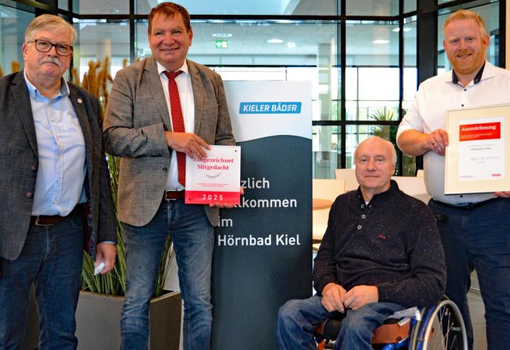 Kieler Hörnbad mit SoVD-Gütesiegel ausgezeichnet 