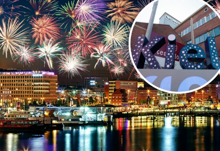 Feier Silvester in der Halle 400 in Kiel 