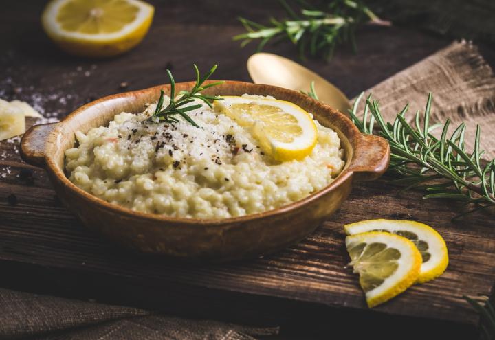 Italienische Winterküche: Zitronenrisotto mit Jakobsmuscheln  