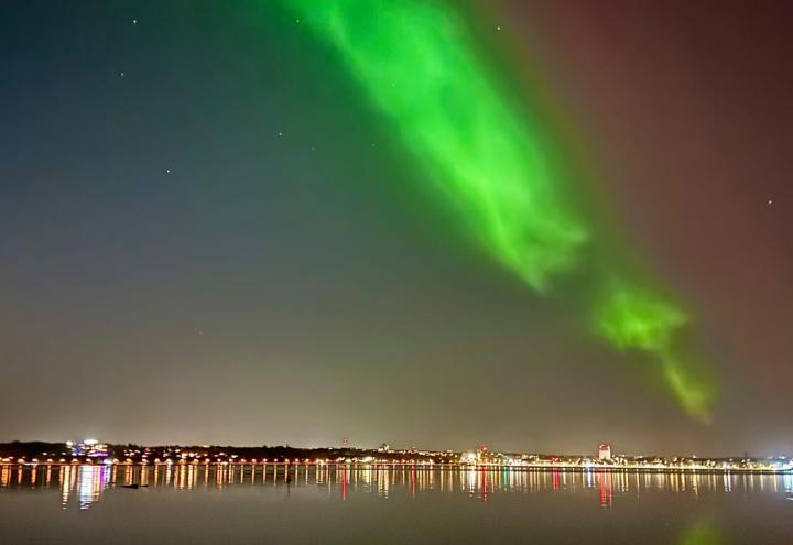 Polarlichter über Kiel: Eure schönsten Bilder der Aurora Borealis 